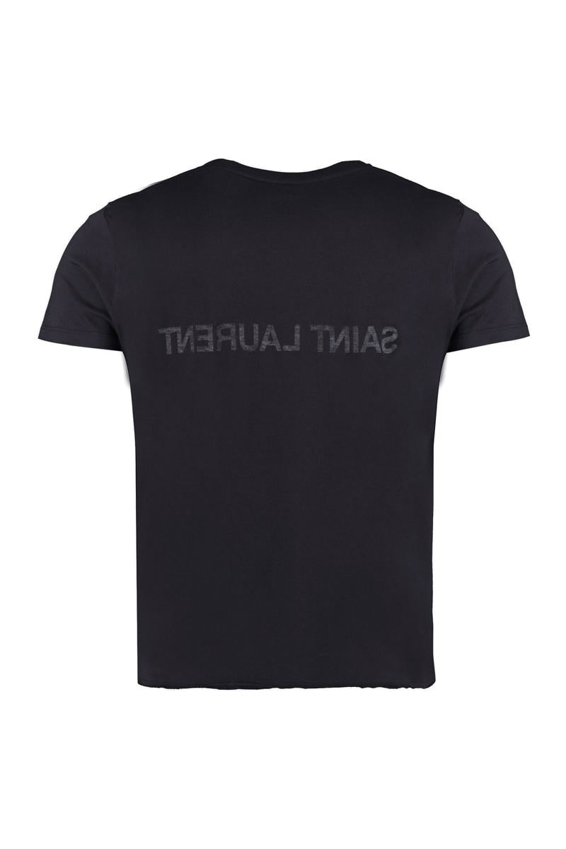 Saint Laurent Logo Cotton T-Shirt