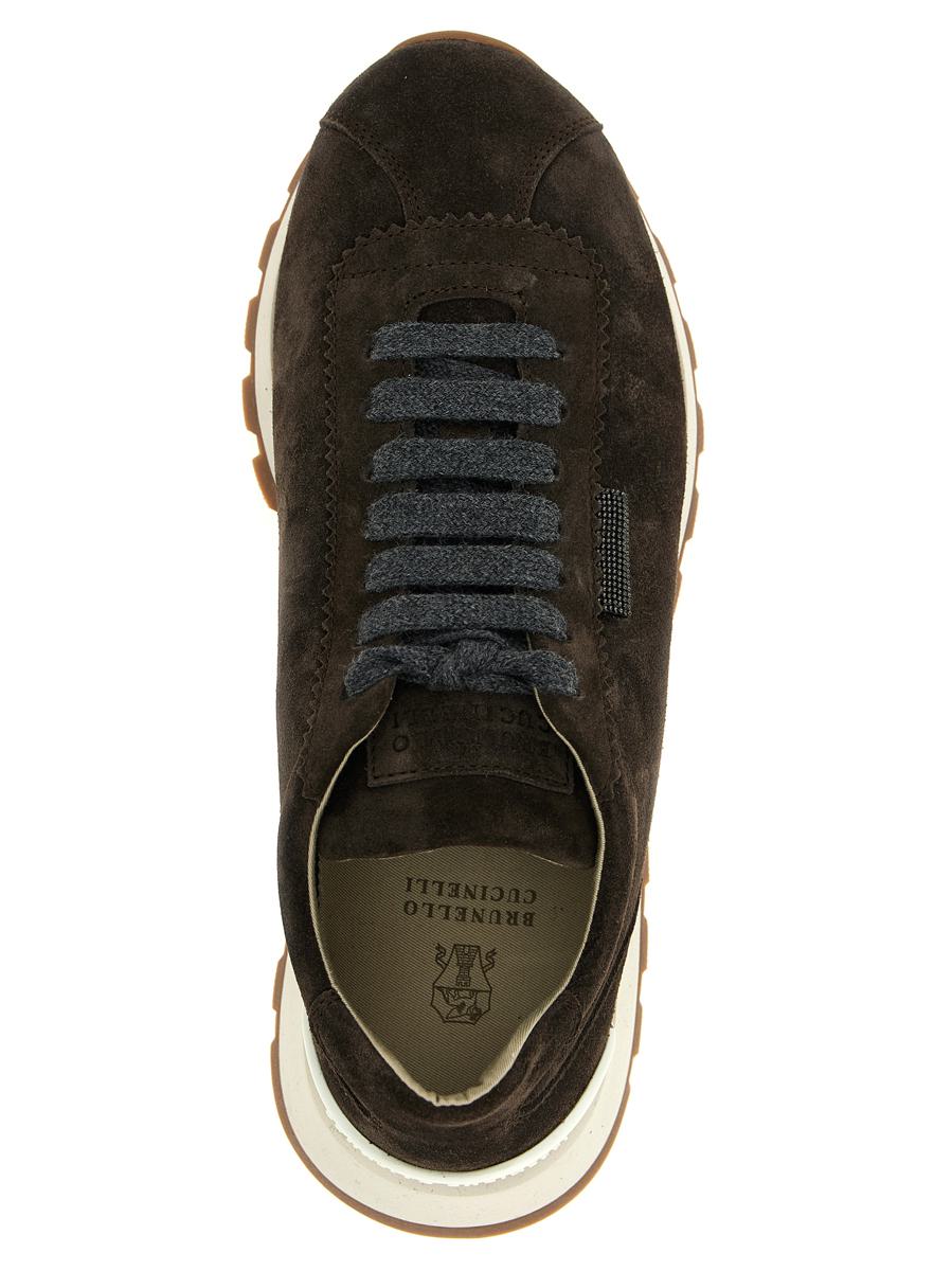 Brunello Cucinelli Shiny Tab Sneakers