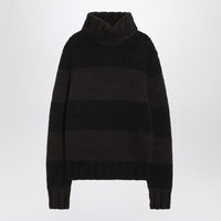 Dolce & Gabbana Striped Wool-Blend Turtleneck Sweater