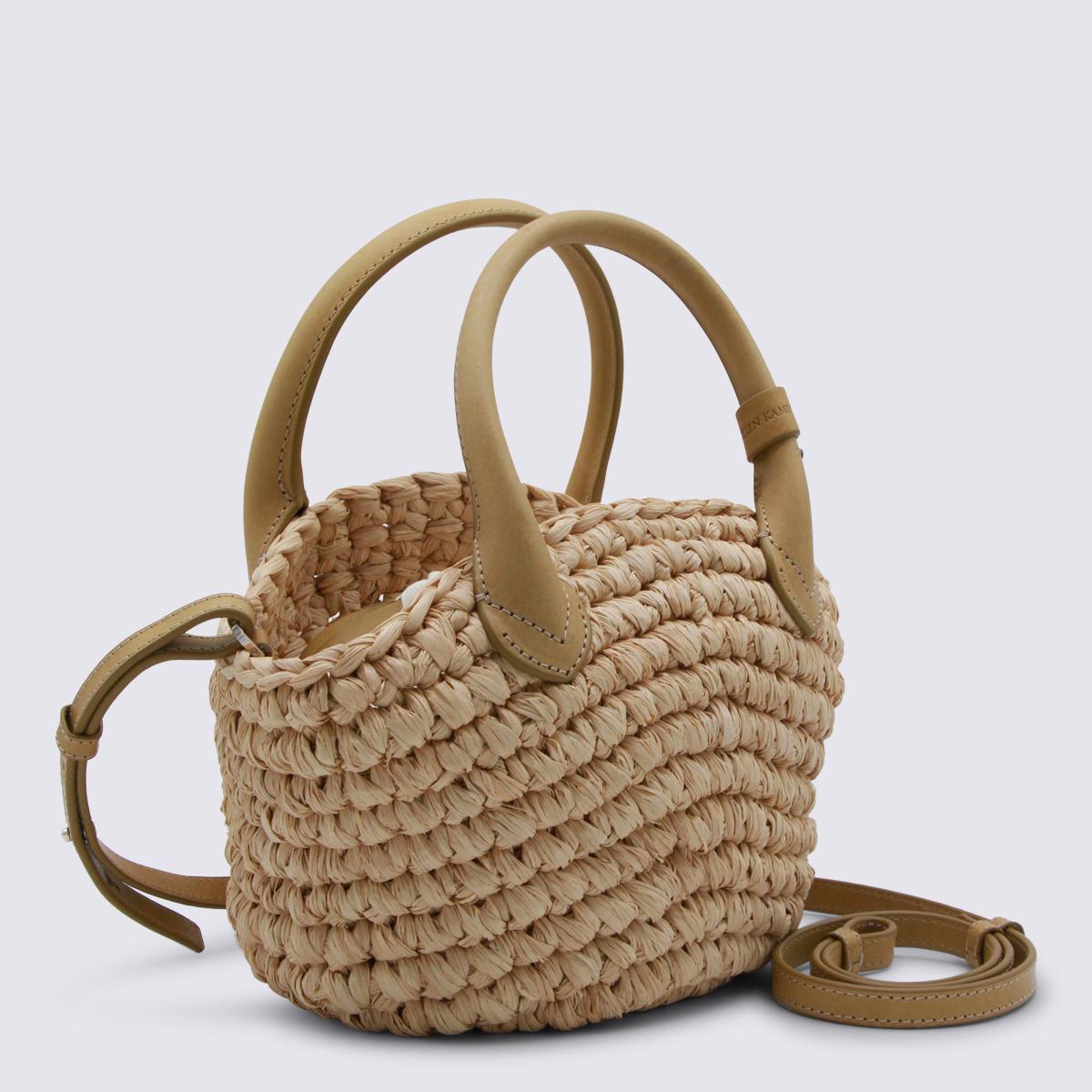 Helen Kaminski Natural Raffia Top Handle Bag