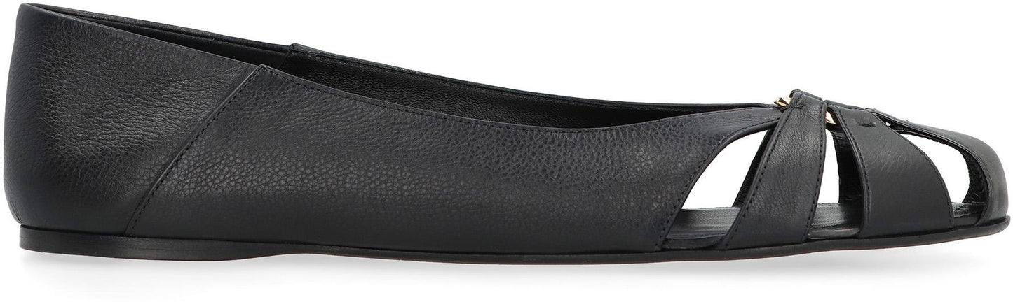 Salvatore Ferragamo Leather Ballet Flats