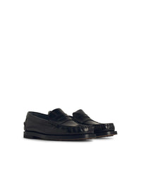 Tod'S Black Leather Loafers