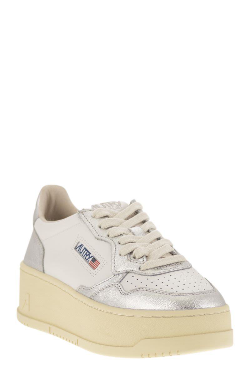 Autry Medalist Platform - Leather Trainers