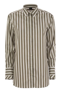 Fay Regular Striped Stretch Cotton Shirt