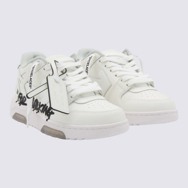 Off-White White And Black Out Of Office Sneakers