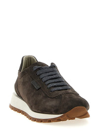 Brunello Cucinelli Shiny Tab Sneakers