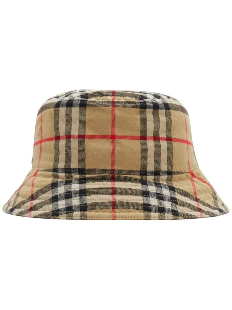 Burberry Vintage Check Cotton Bucket Hat