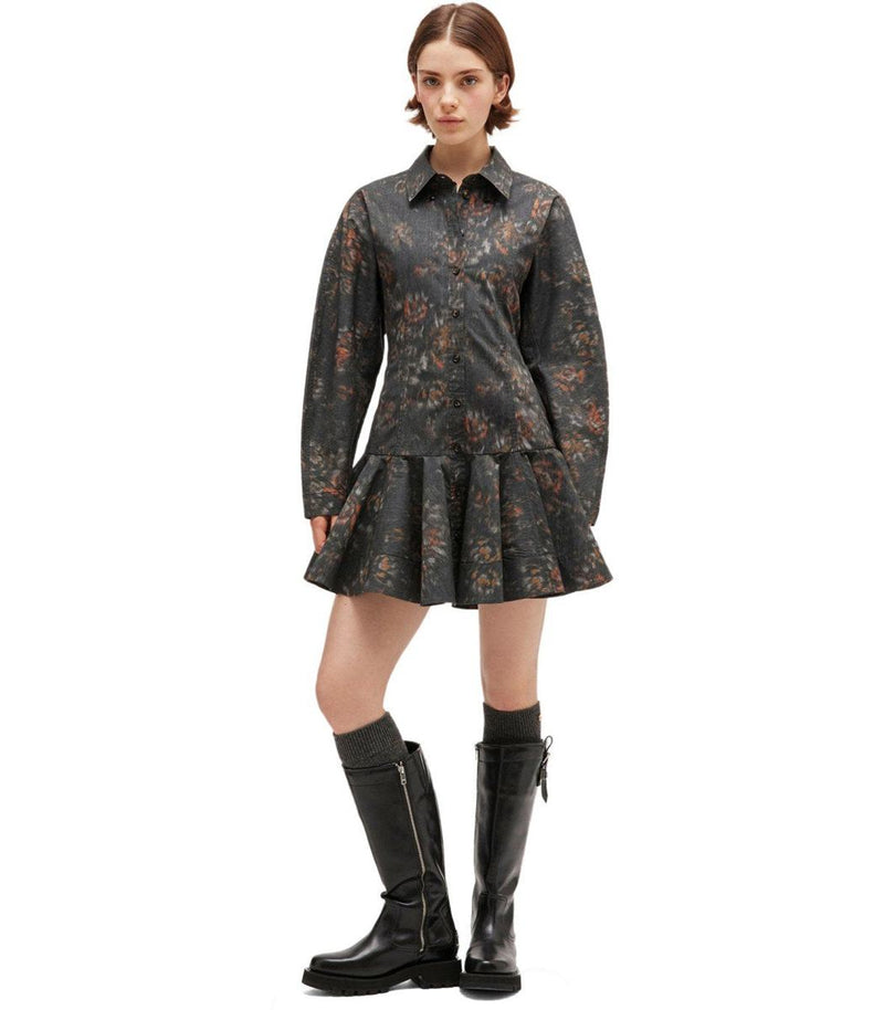 Ganni Phantom Floral Dress