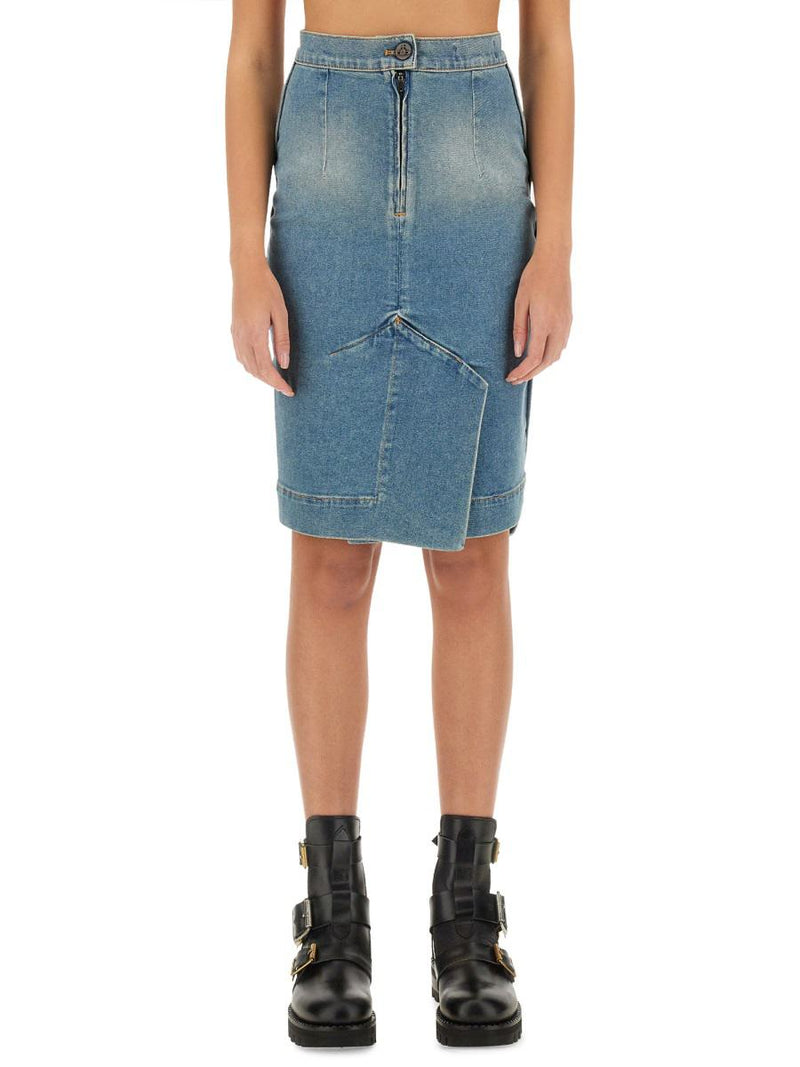 Vivienne Westwood Denim Midi Skirt