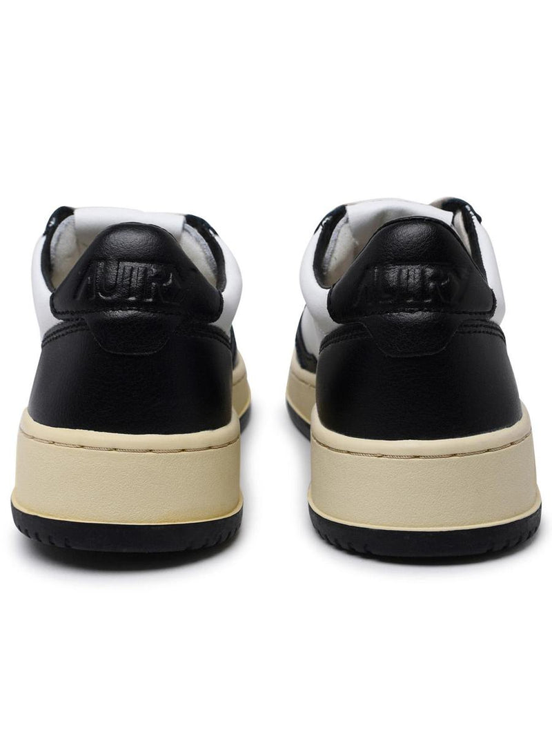 Autry Black And White Leather Medalist Sneakers