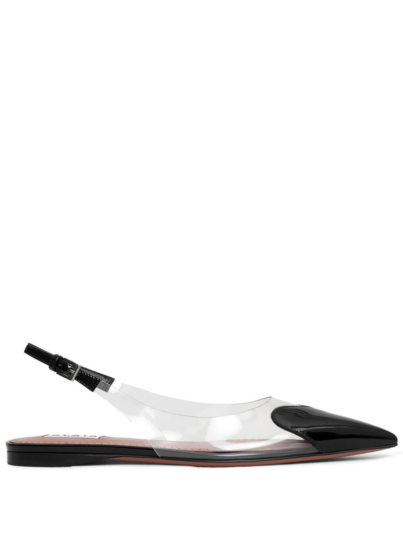 Alaïa Le Cœur Flat Slingbacks Shoes