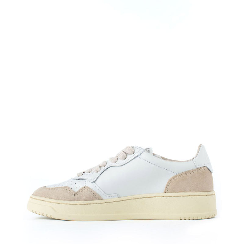 Autry White Leather And Suede Sneakers