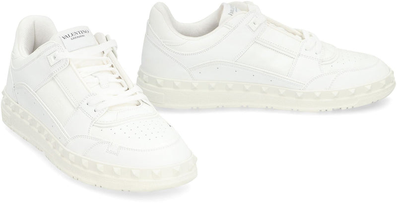 Valentino Garavani Freedots Leather Low-Top Sneakers