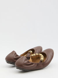 Ballet Flats Wit Eyelets