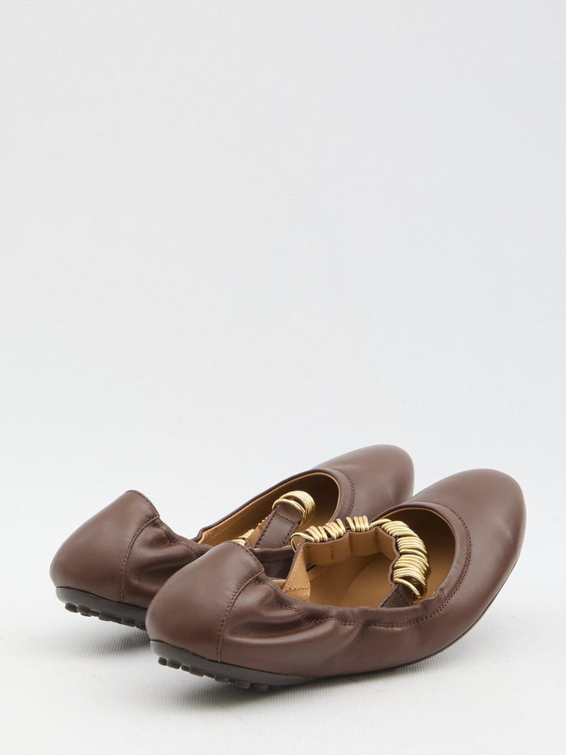 Ballet Flats Wit Eyelets
