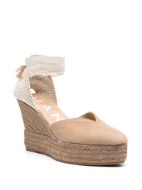 Manebí Hamptons Suede Heart-Shaped Wedge Espadrilles
