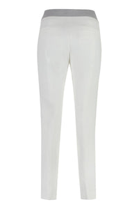 Peserico Stretch Gabardine Cigarette Trousers