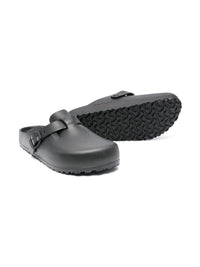 Birkenstock Boston Sabot In Black Rubber