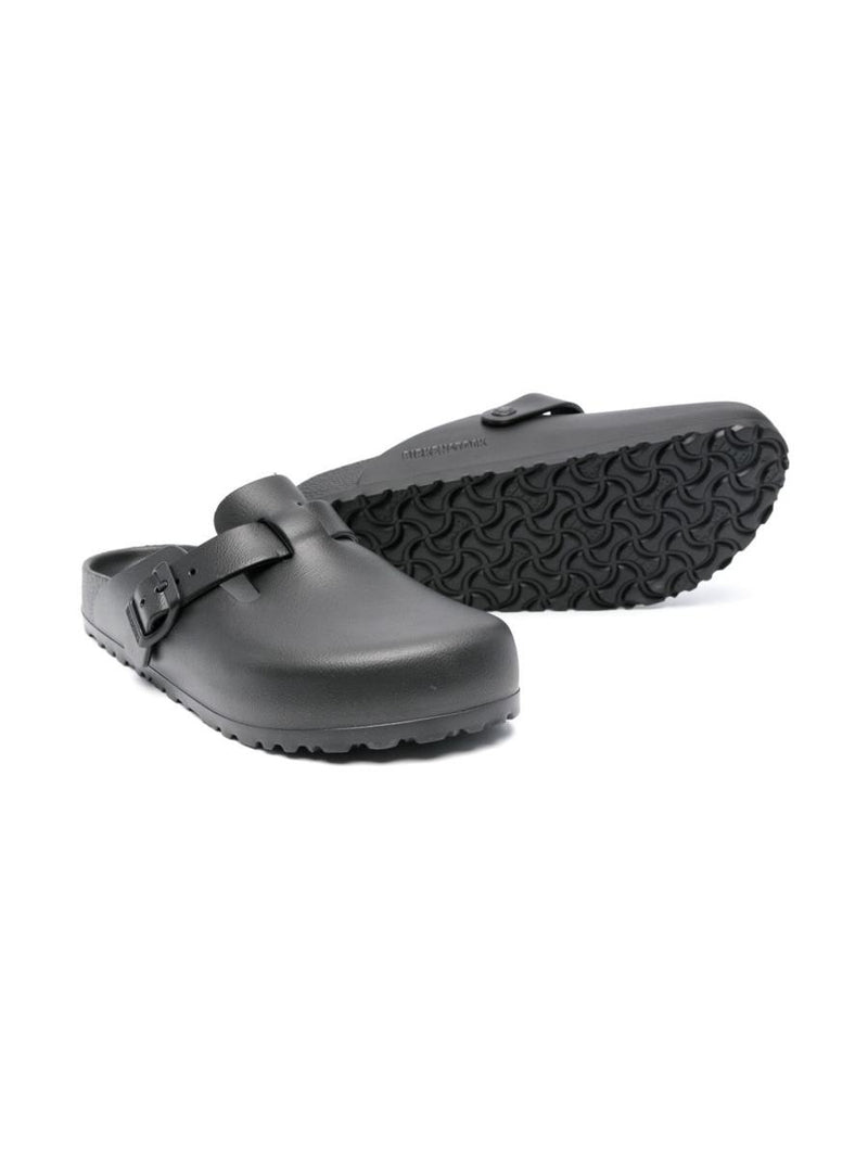 Birkenstock Boston Sabot In Black Rubber