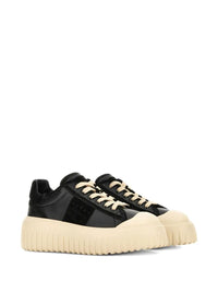 Hogan H-Stripes Nappa Leather And Suede Sneakers Shoes