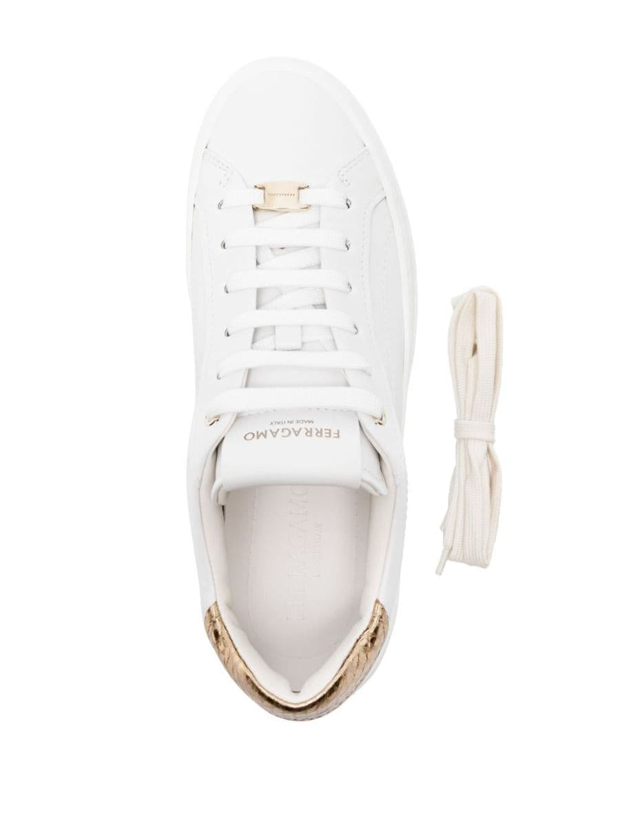 Salvatore Ferragamo Platform Leather Sneakers