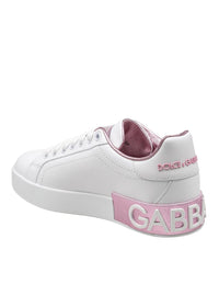 Dolce & Gabbana Portofino Sneakers In Nappa Leather