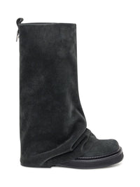 The Attico Black Suede Boot The Attico