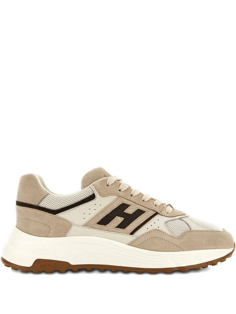 Hogan Suede, Smooth Leather And Mesh Hyperlight Sneakers Shoes