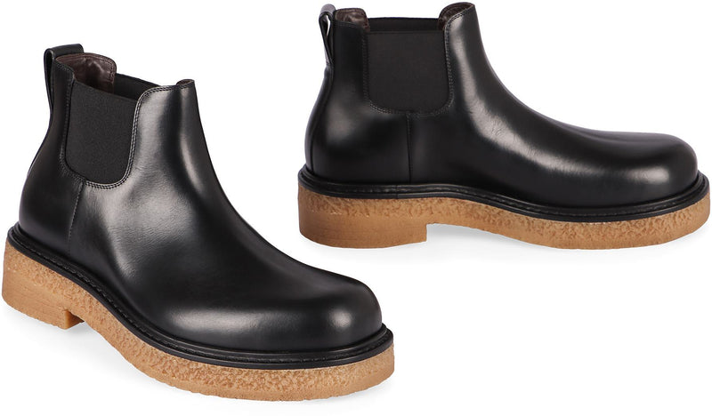 Bottega Veneta Haddock Leather Chelsea Boots