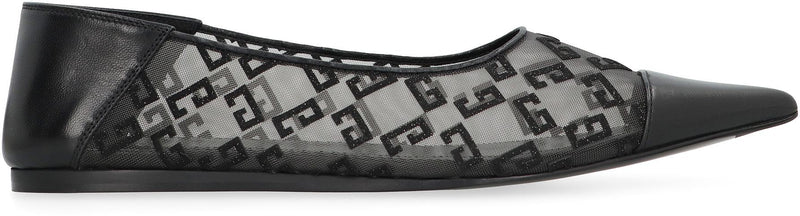 Givenchy 4G Pointy-Toe Ballet Flats