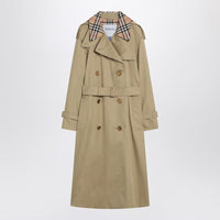 Burberry Castleford Double-Breasted Trench With Check Collar