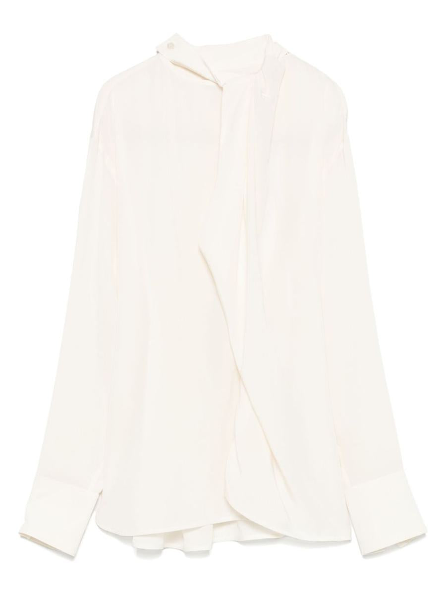 Victoria Beckham Ivory Silk Blouse
