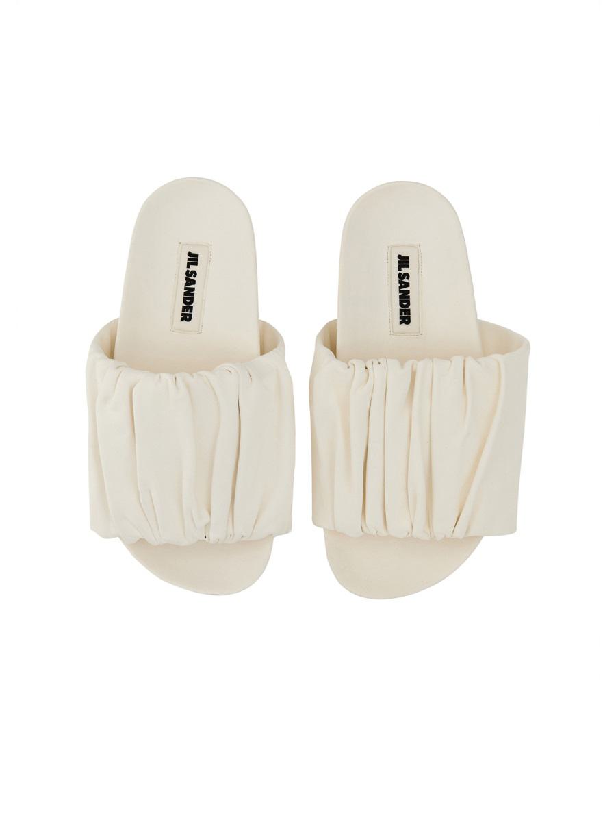 Jil Sander Low Leather Sandals