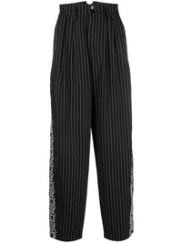 Youths In Balaclava Unisex Pinstripe Trousers Woven Clothing