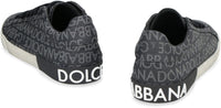 Dolce & Gabbana Portofino Leather And Fabric Low-Top Sneakers