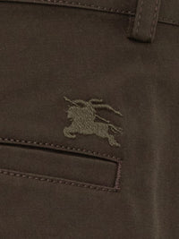 Burberry Burberry Slim Fit Trousers In Stretch Cotton
