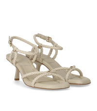 Ash Jess Talc Heeled Sandal