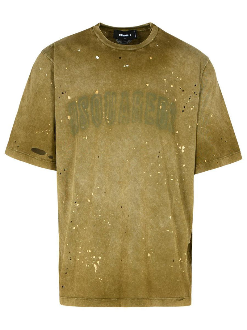 DSQUARED2 Green Cotton T-Shirt