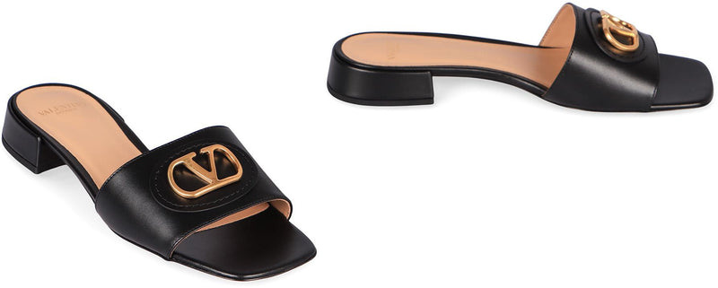 Valentino Garavani Vlogo Leather Sandals