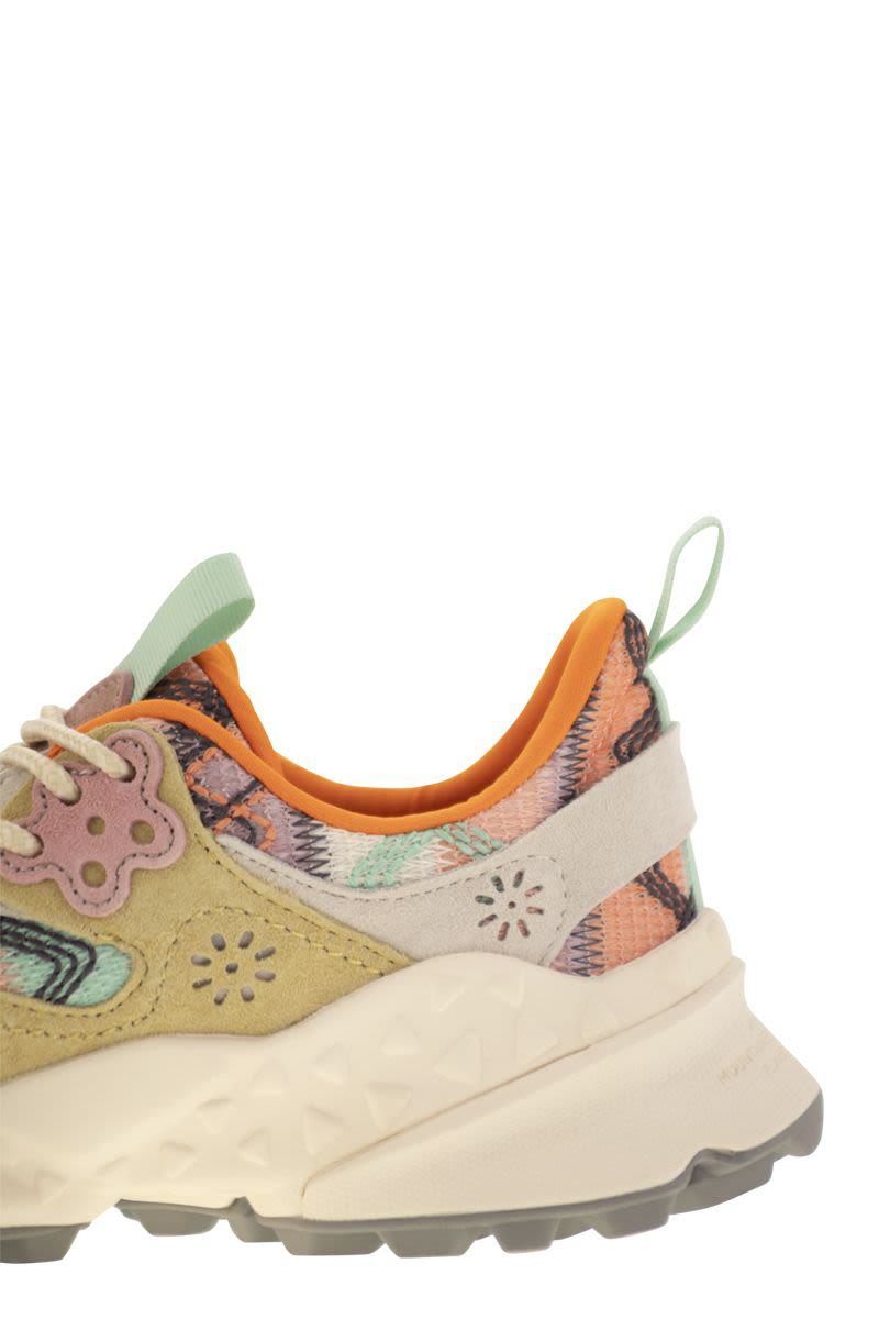 Flower Mountain Kotetsu - Sneakers In Suede And Technical Fabric