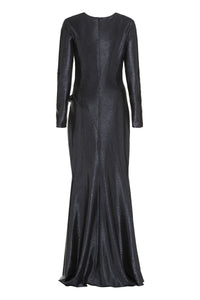 Talbot Runhof Draped Dress
