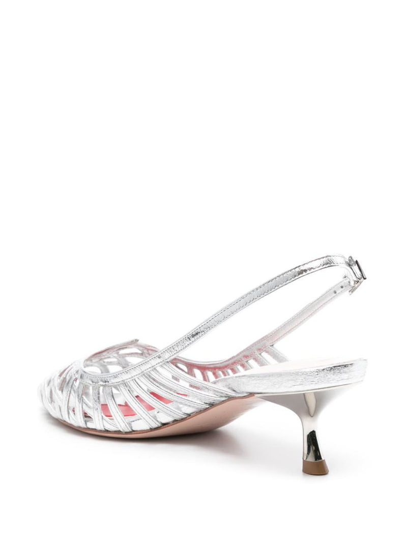 Roger Vivier I Love Vivier Leather Slingback Pumps