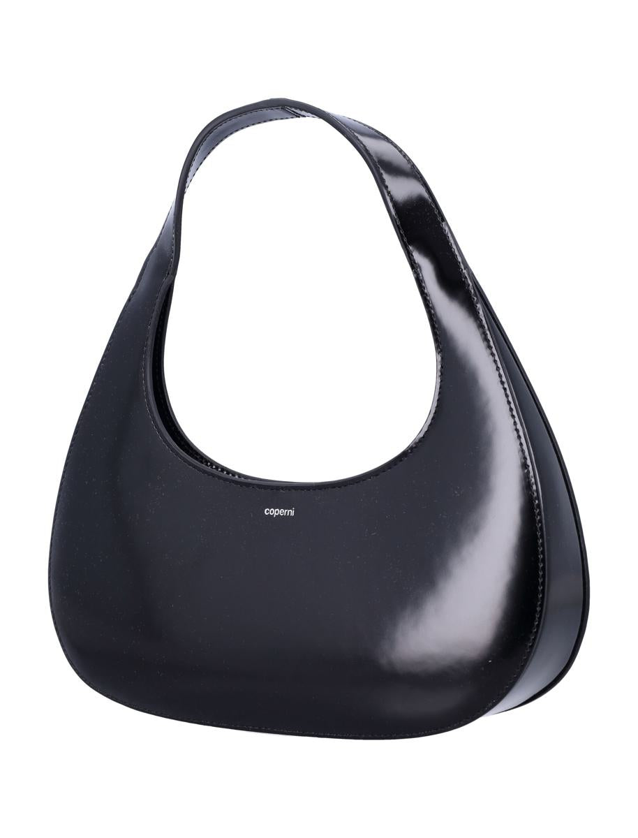 Coperni Black Leather Slim Swipe Baguette Bag