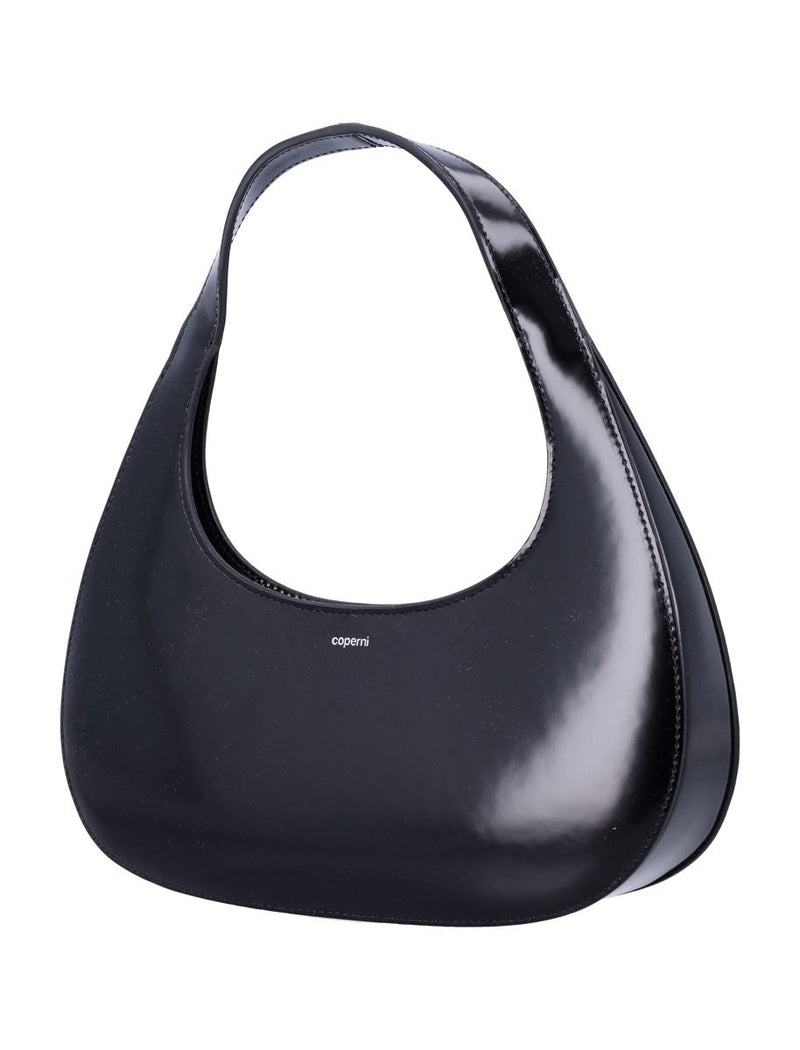 Coperni Black Leather Slim Swipe Baguette Bag