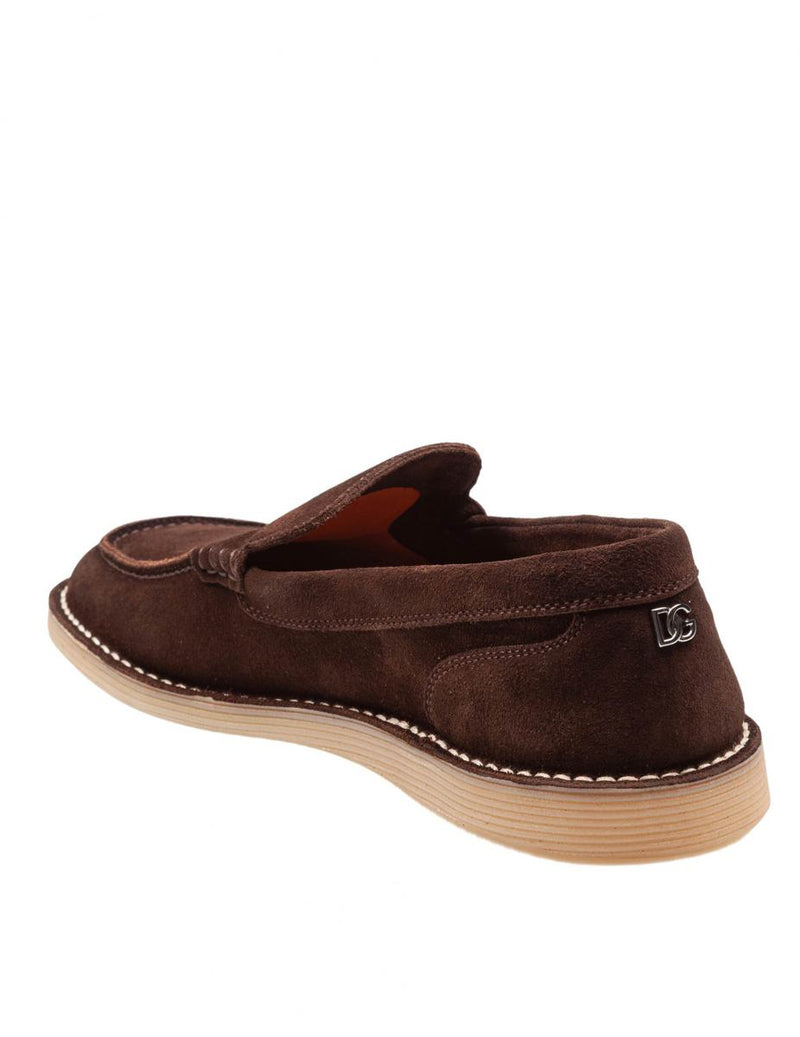 Dolce & Gabbana Suede Moccasin From The New Florio Line