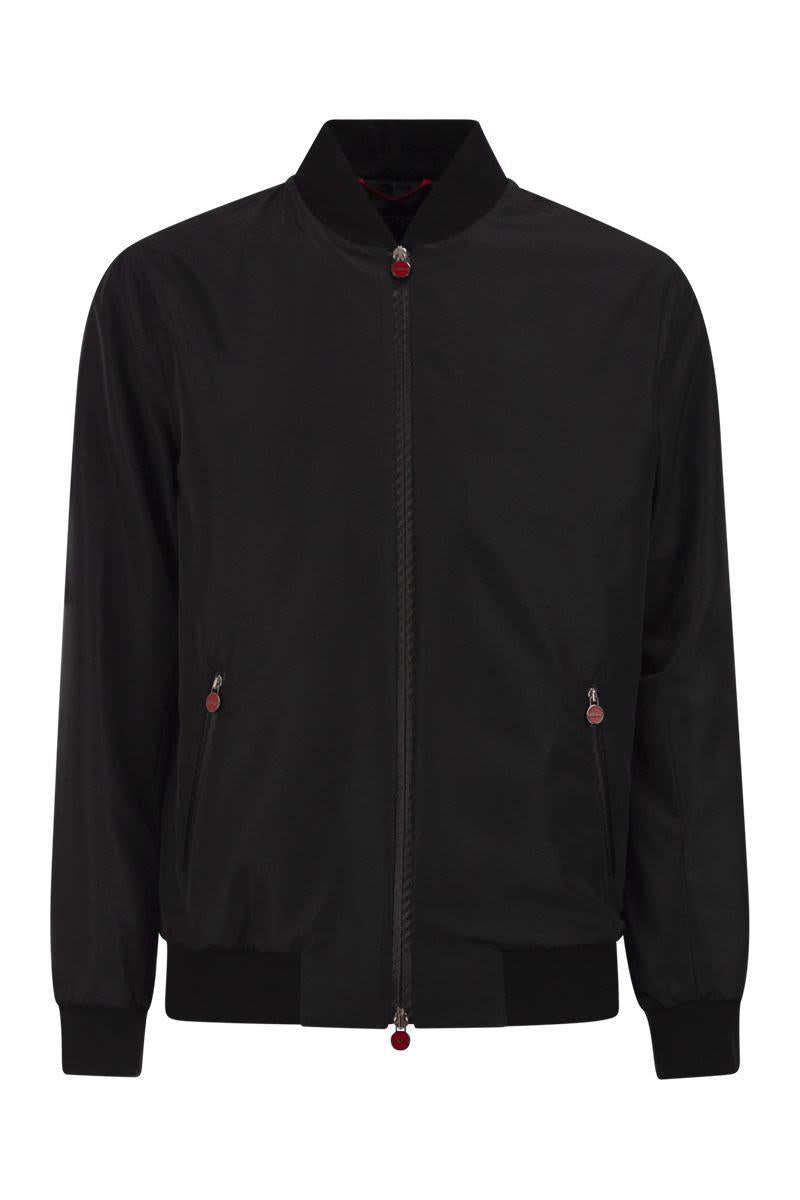 Kiton Sea - Bomber Jacket In Technical Fabric