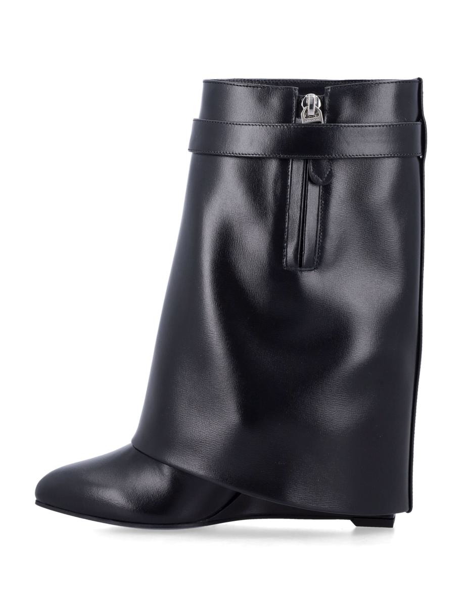 Givenchy Shark Lock Leather Ankle Boots