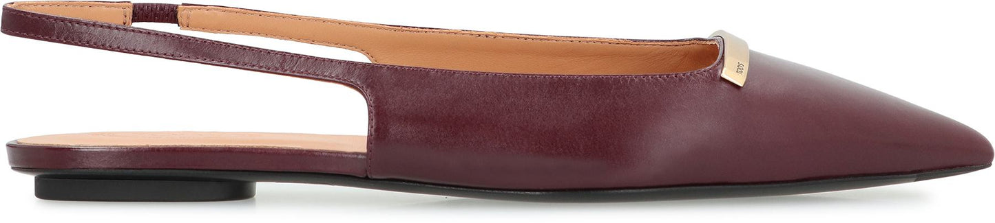 Tod'S Pointy-Toe Slingback Ballet Flats