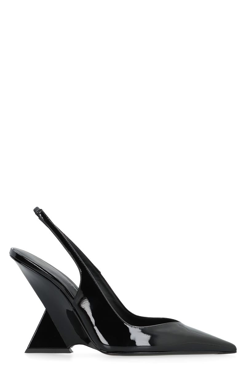 The Attico Cheope Patent Leather Slingback Pumps