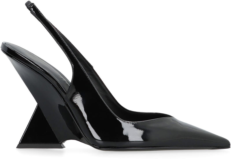 The Attico Cheope Patent Leather Slingback Pumps